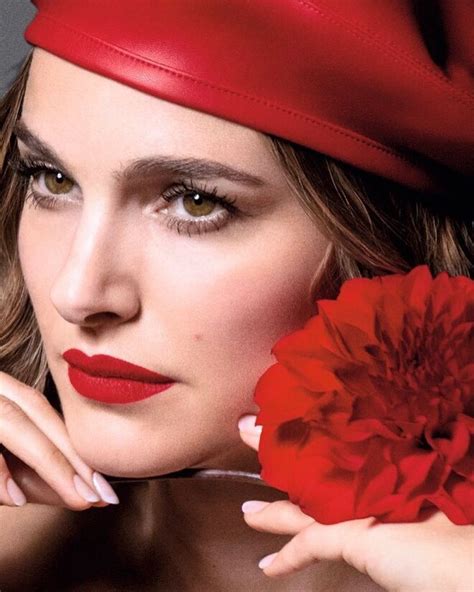 rouge a levre dior natalie portman|Natalie Portman Dior gif.